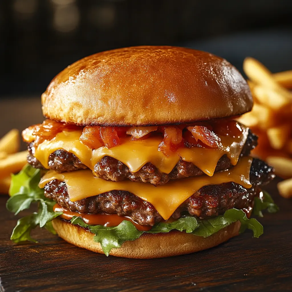 Cheesy Beef Burger  