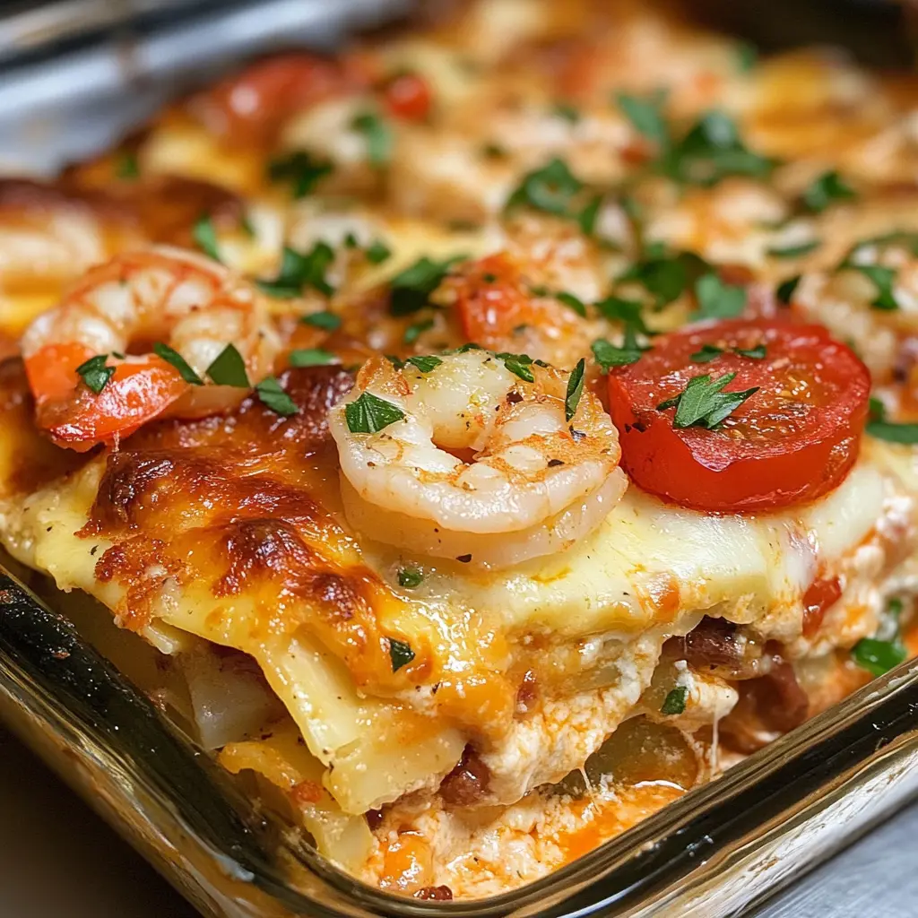 Seafood Lasagna Decoration 