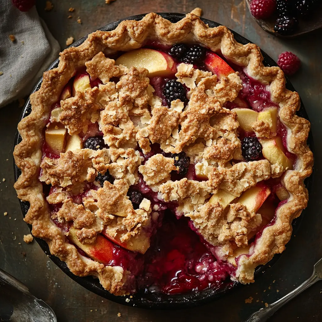 The Ultimate Apple and Berry Crumble Pie Recipe