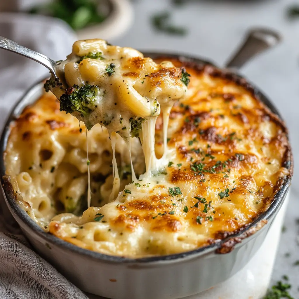 Baked Broccoli Macaroni and Cheese