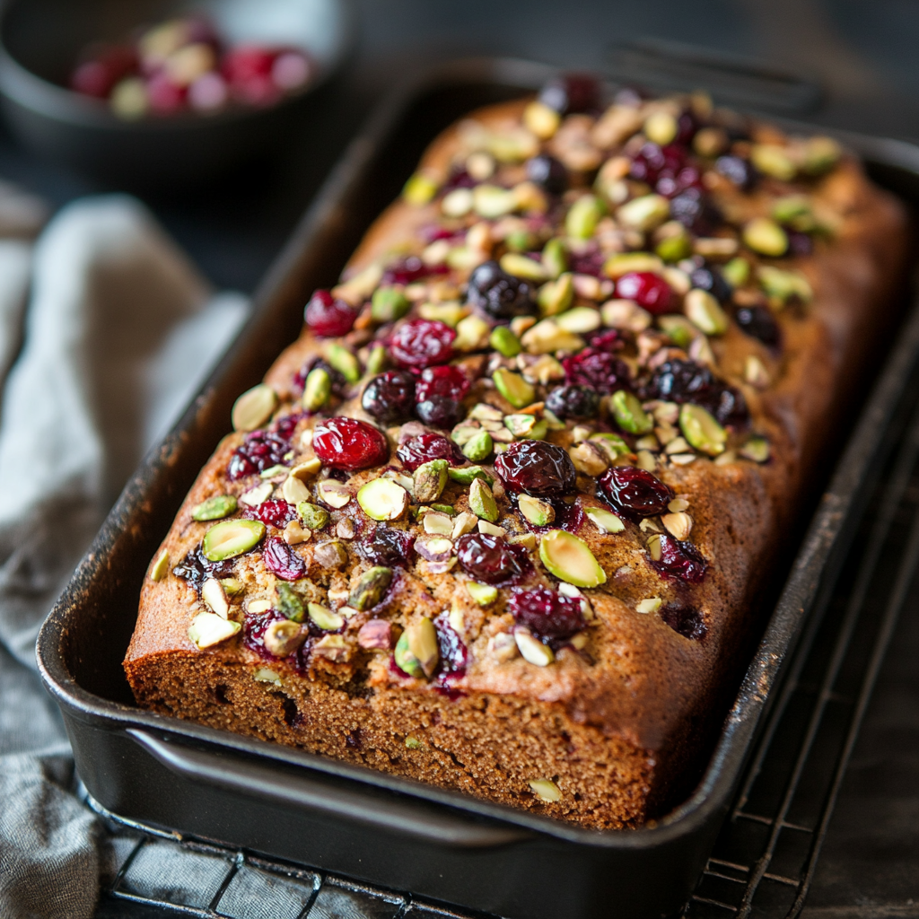 Cranberry and Pistachio Bread