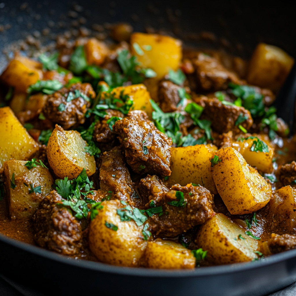 Curried Beef and Potatoes