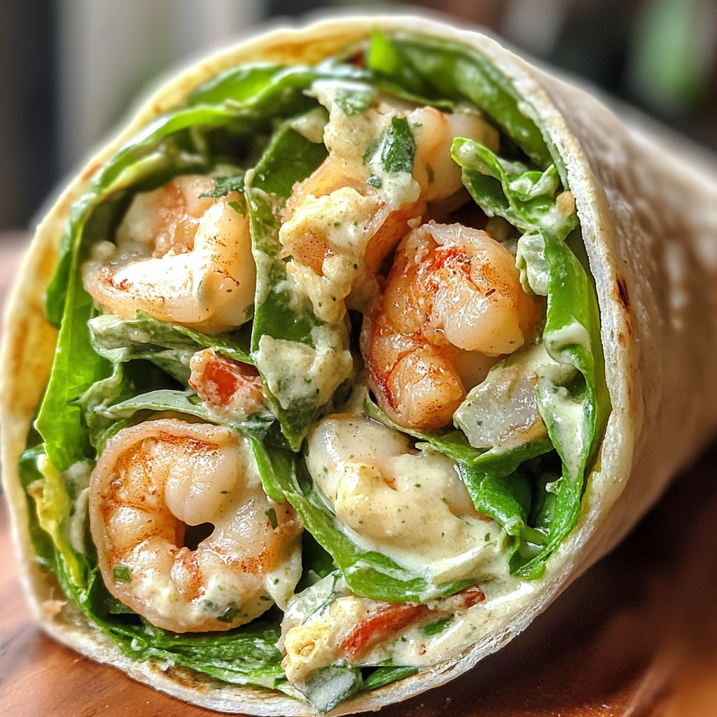 Shrimp Caesar Wrap