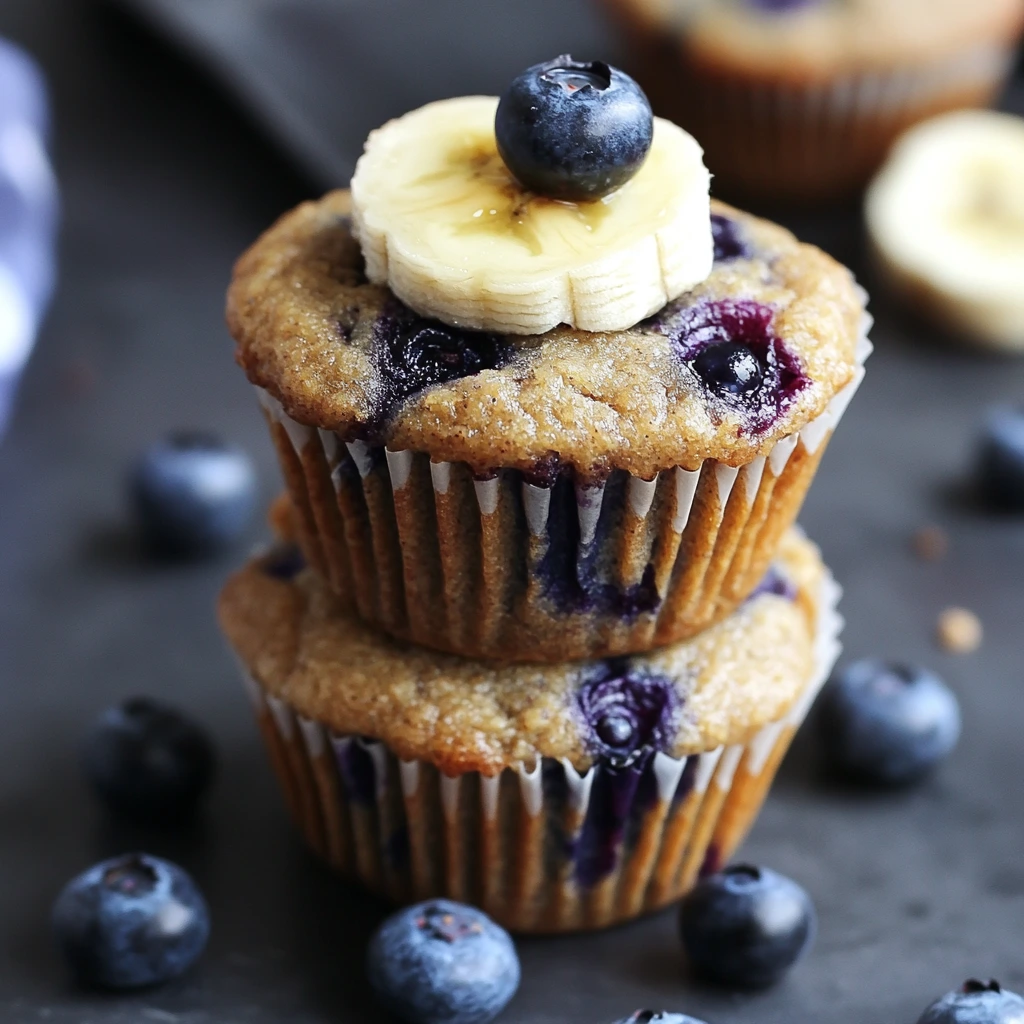  Banana Blueberry Almond Flour Muffins