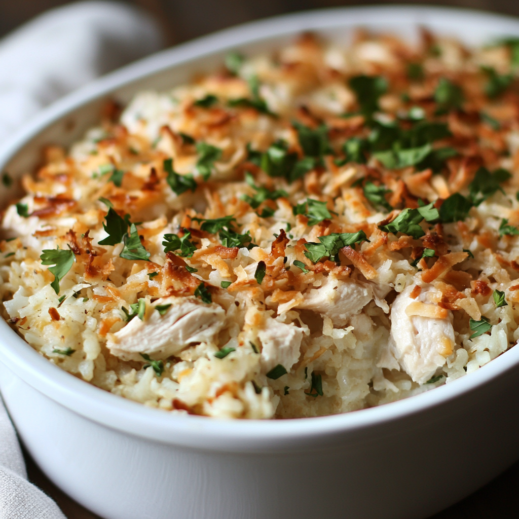 Chicken and Coconut Rice Casserole