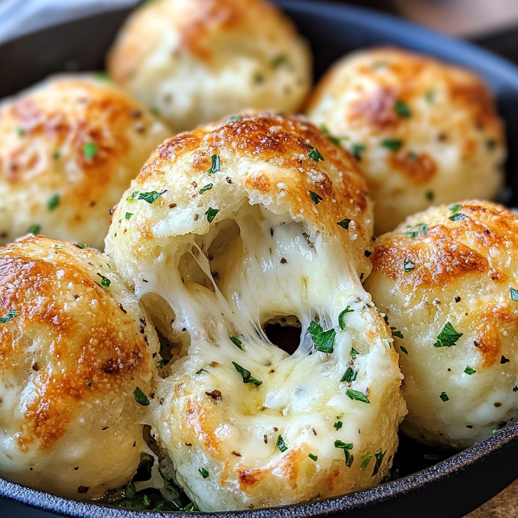 Garlic Butter Cheese Bombs