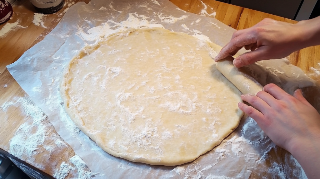 Preparing laminated dough for New York rolls at home