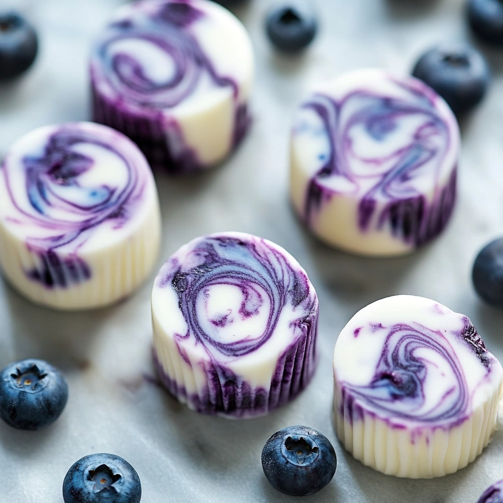 Blueberry Swirl Yogurt Bites