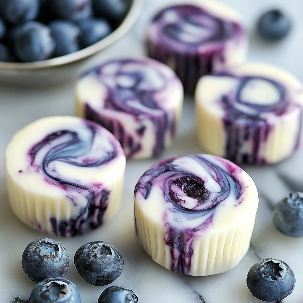 Blueberry Swirl Yogurt Bites