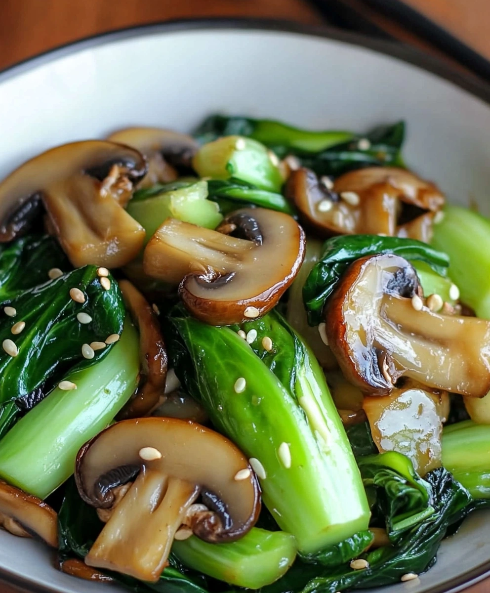 Bok Choy and Mushroom Stir Fry