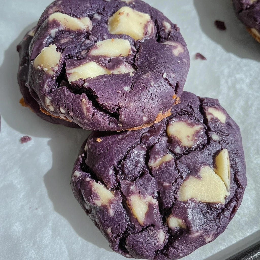 Chunky Ube Cookies