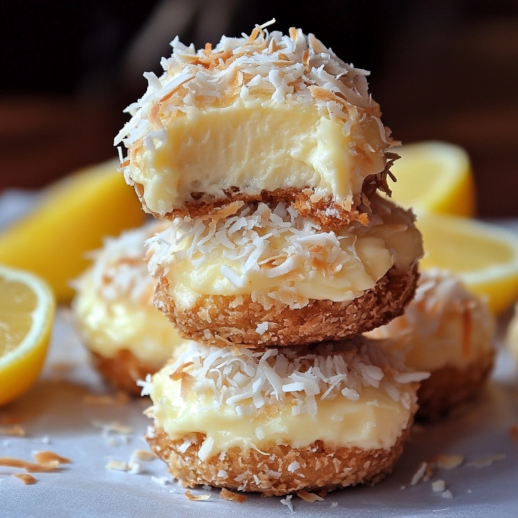 Lemon Coconut Cheesecake Cookies