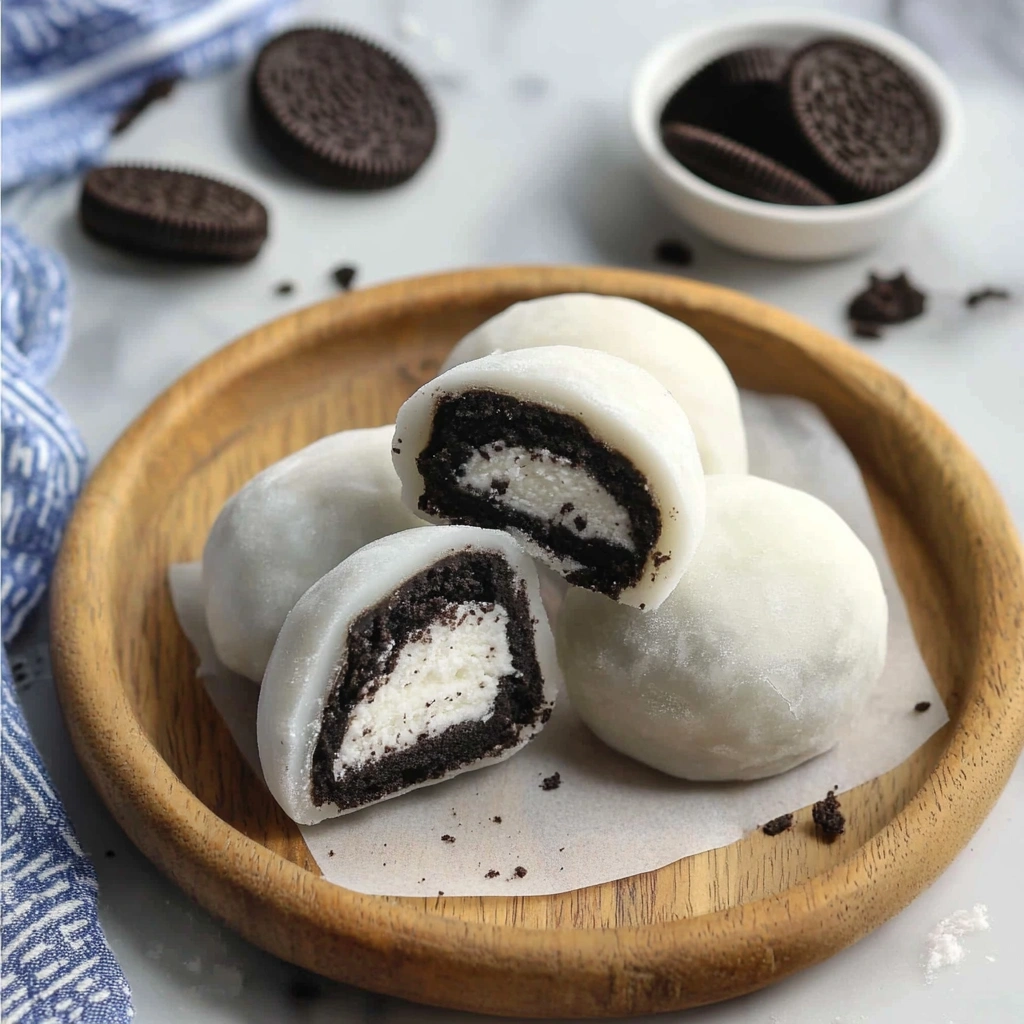 Oreo Ice Cream Mochi