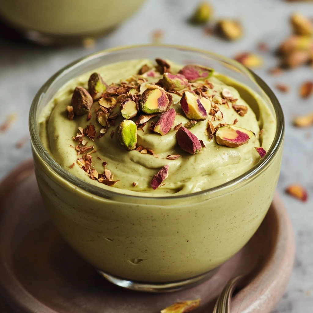 Pistachio Rosewater Mousse
