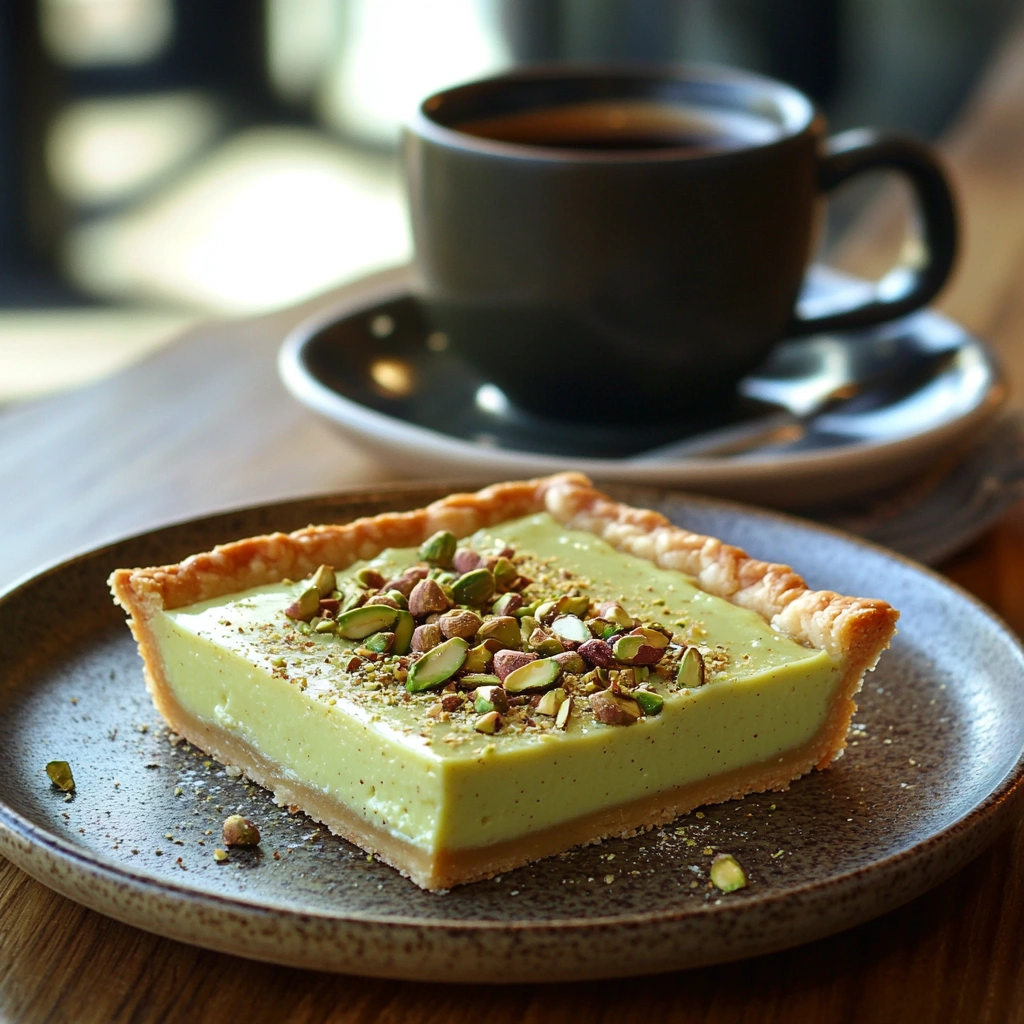 Pistachio Tart with Creamy Pistachio Paste 