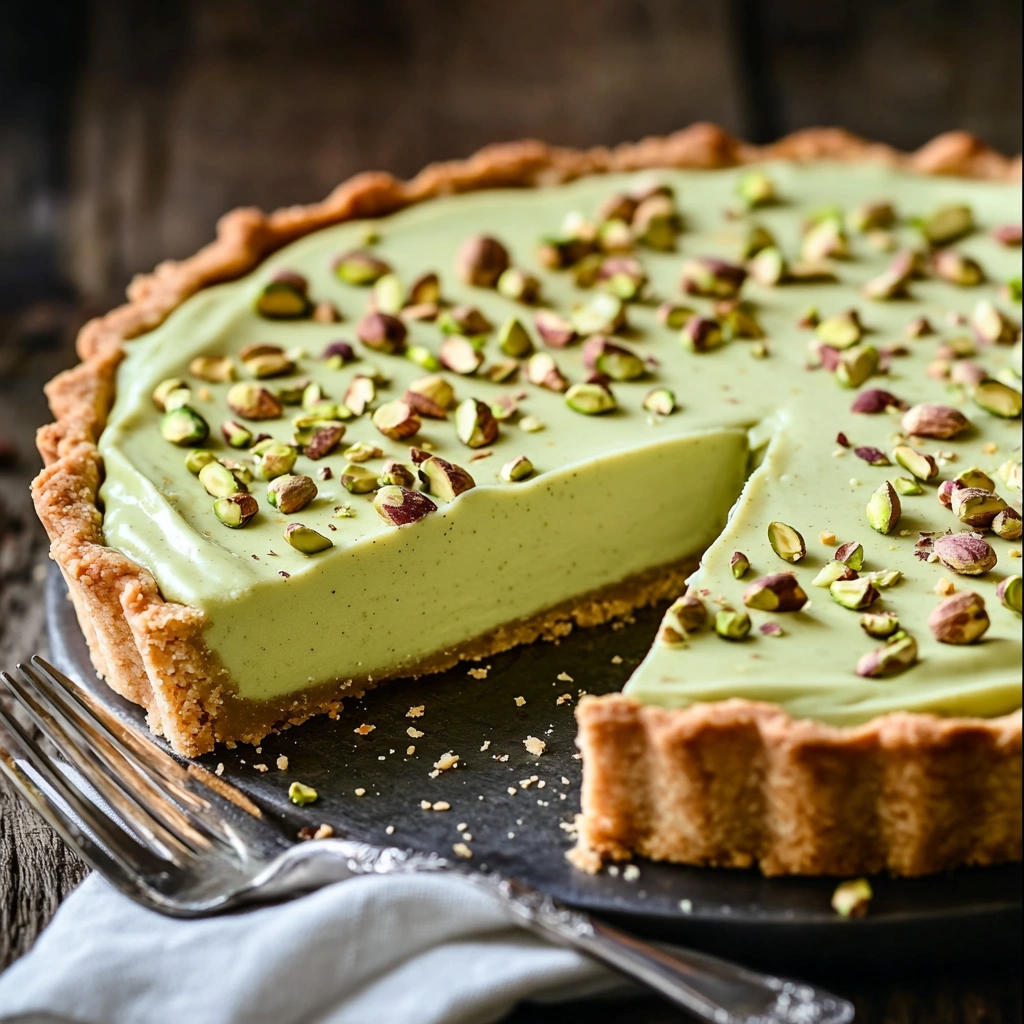 Pistachio Tart with Creamy Pistachio Paste