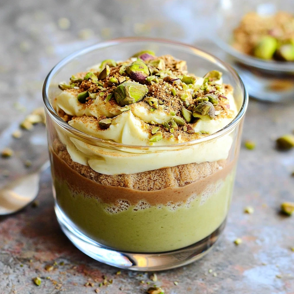 Pistachio Tiramisu Cups