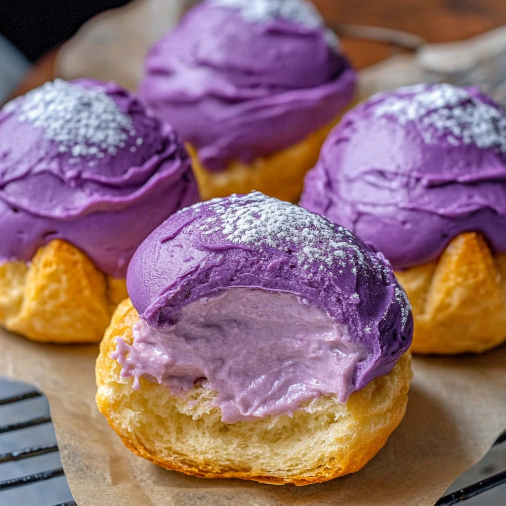 Ube Cream Puffs