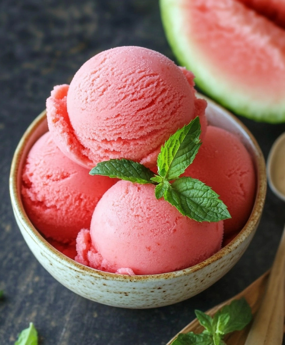 Watermelon sorbet