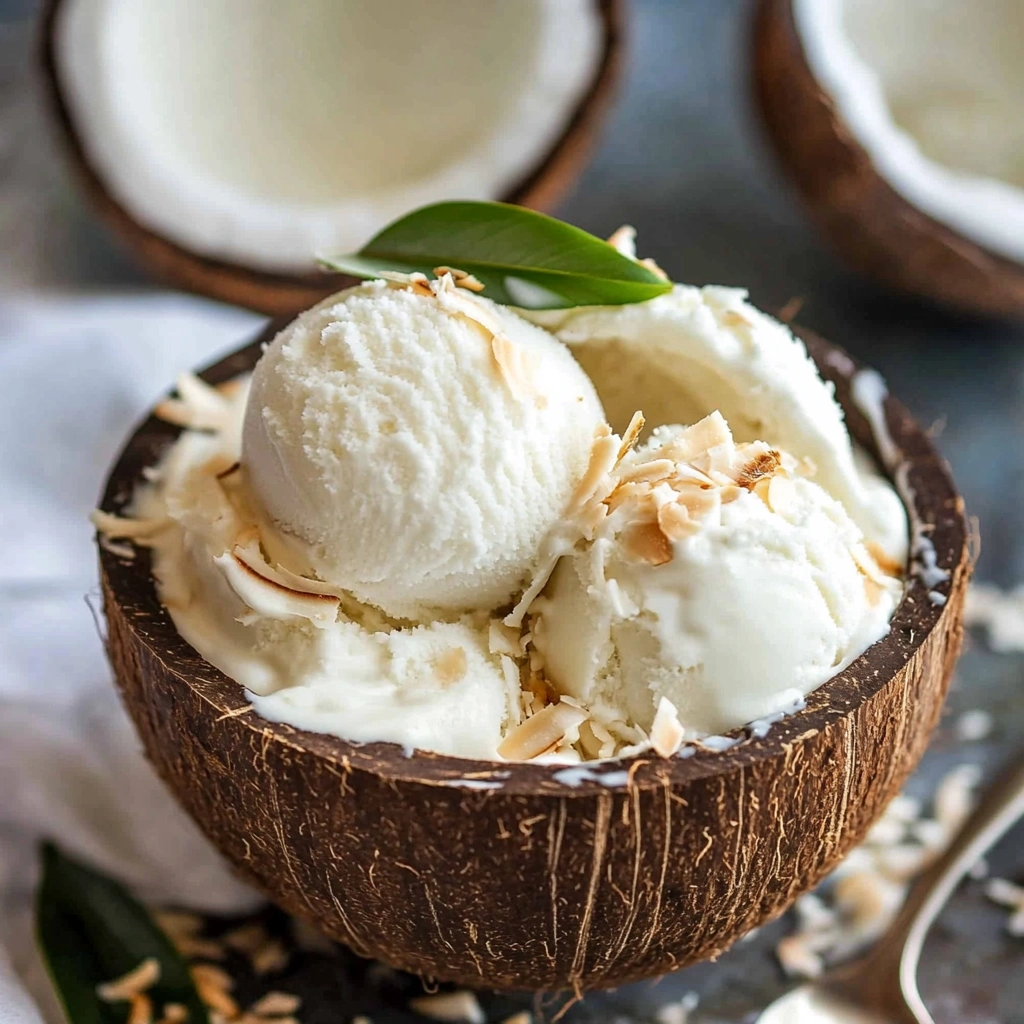 coconut ice cream