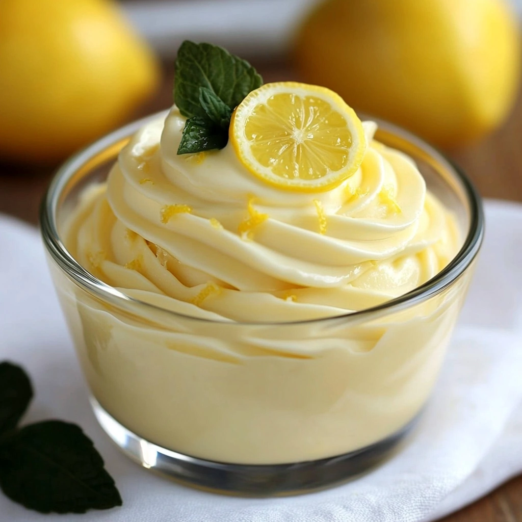 creamy lemon mousse