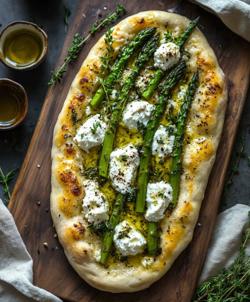 Asparagus and Ricotta Flatbread