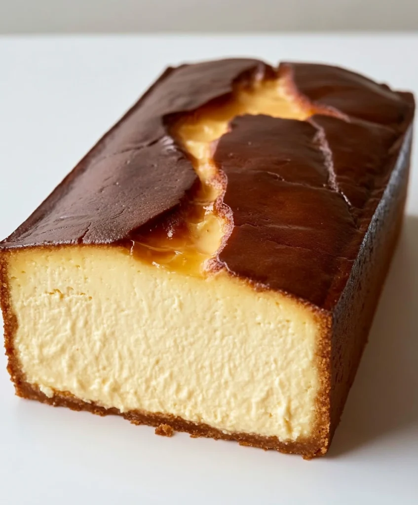 Burnt Basque Cheesecake in a Loaf Pan