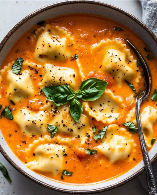 Creamy Ravioli Soup