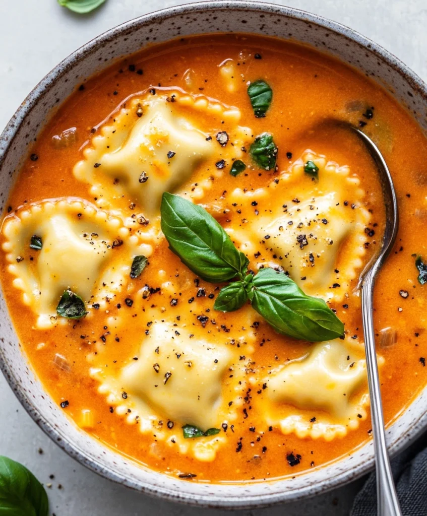 Creamy Ravioli Soup