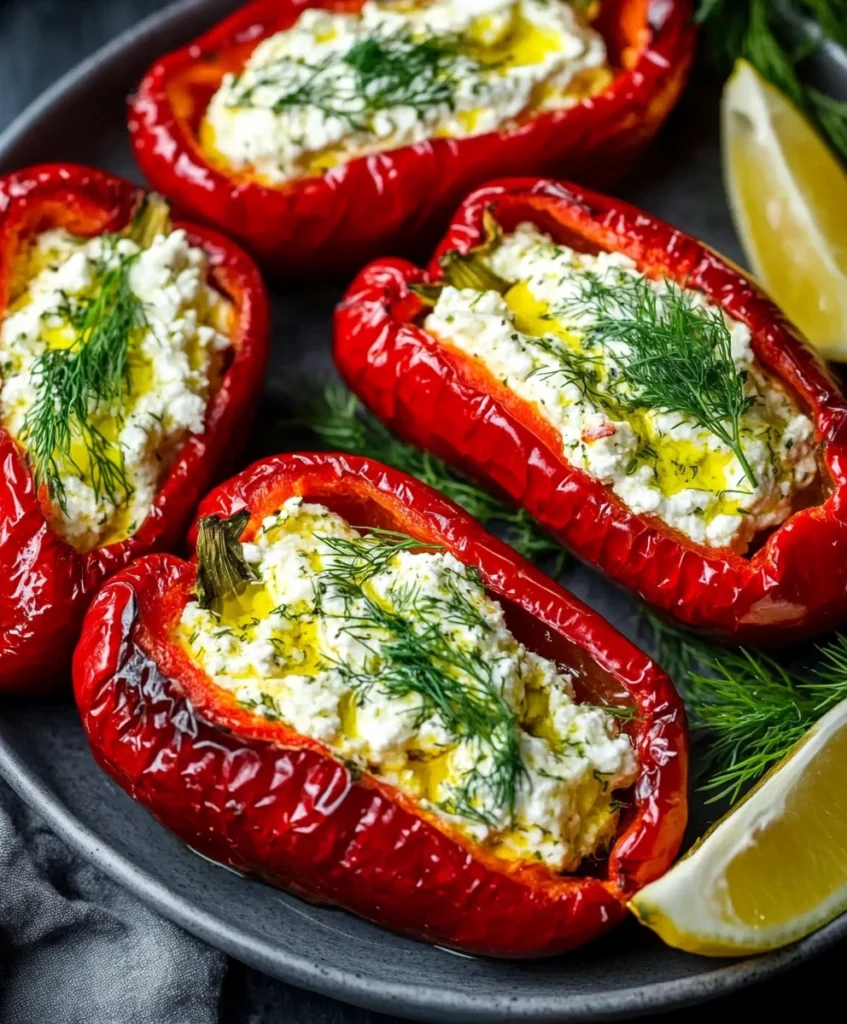 Feta Stuffed Peppers