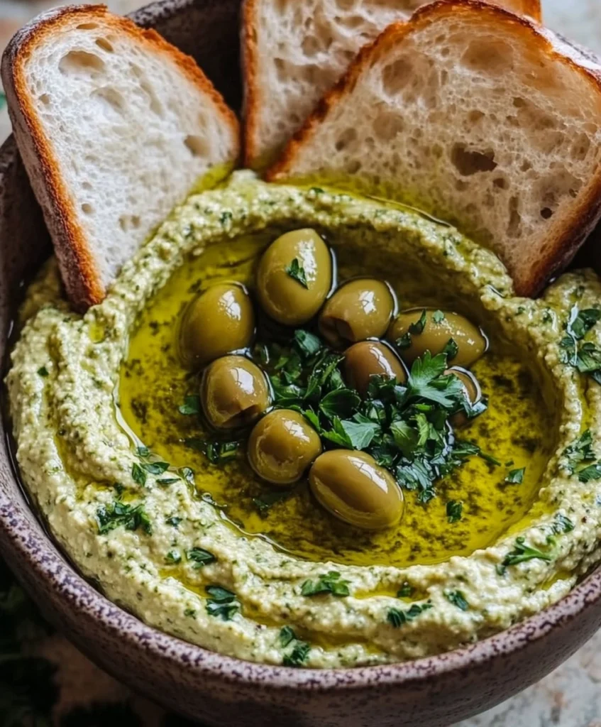 Mediterranean Green Olive Dip