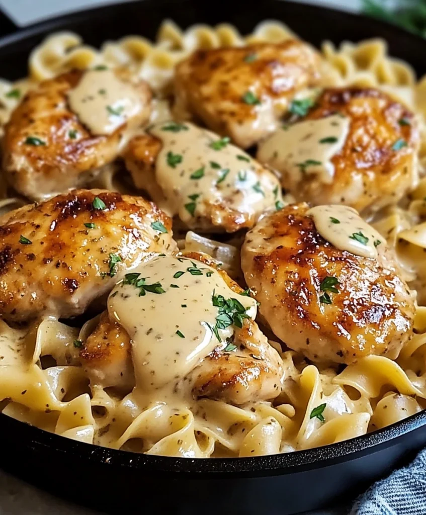 One-Pan Chicken with Buttered Noodles