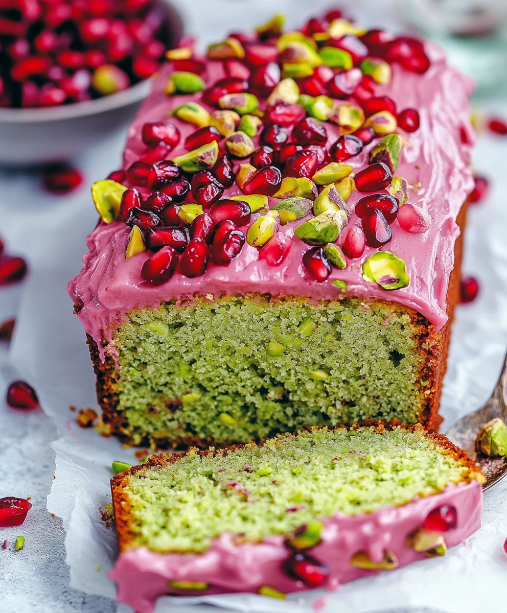 Pistachio Cardamom Rose Loaf