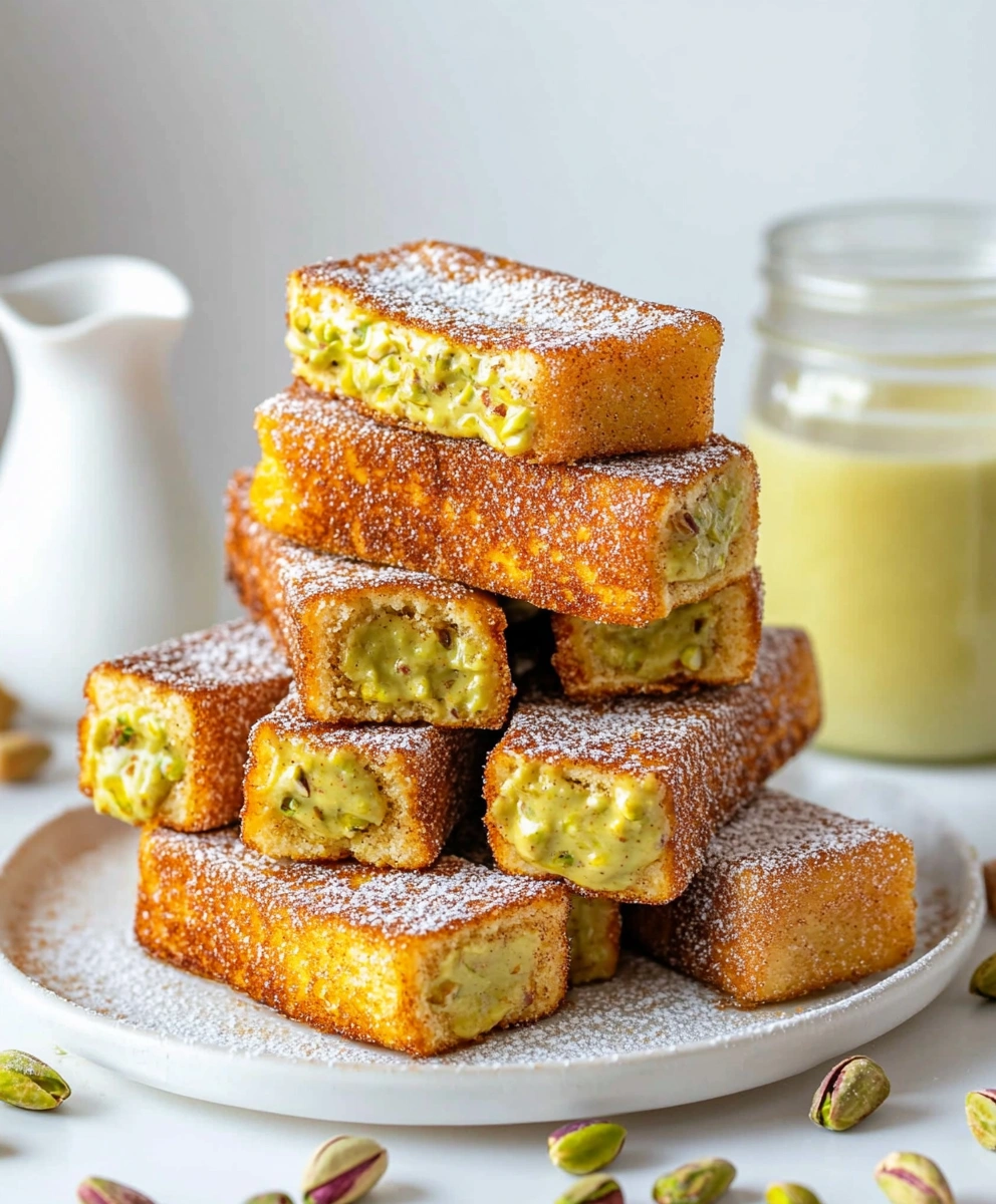 Pistachio French Toast Sticks