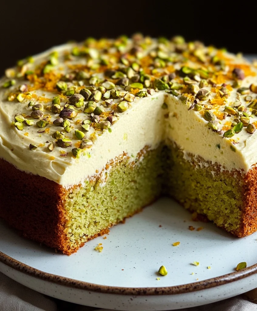 Pistachio, Orange & Ricotta Cake