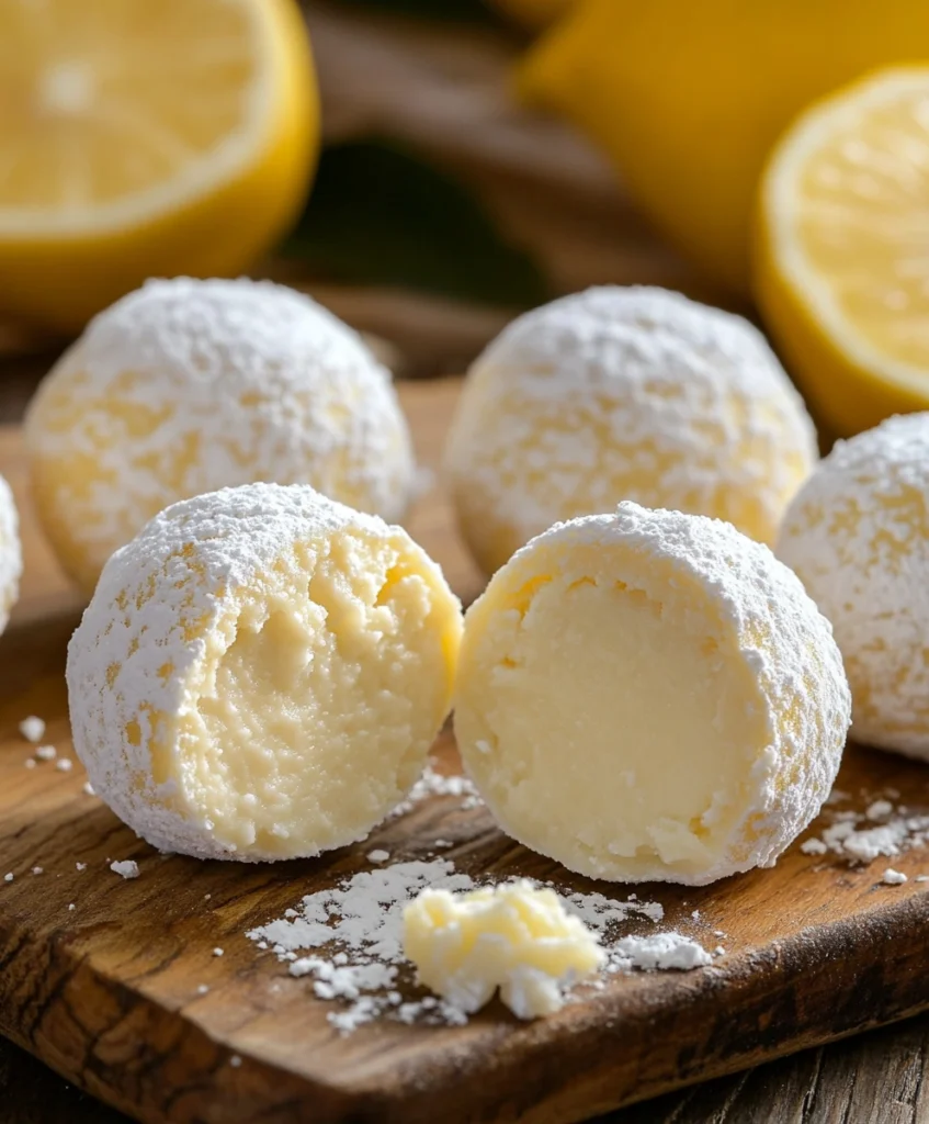 Lemon White Chocolate Truffles