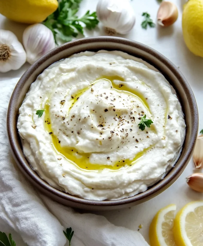 Lebanese Garlic Sauce