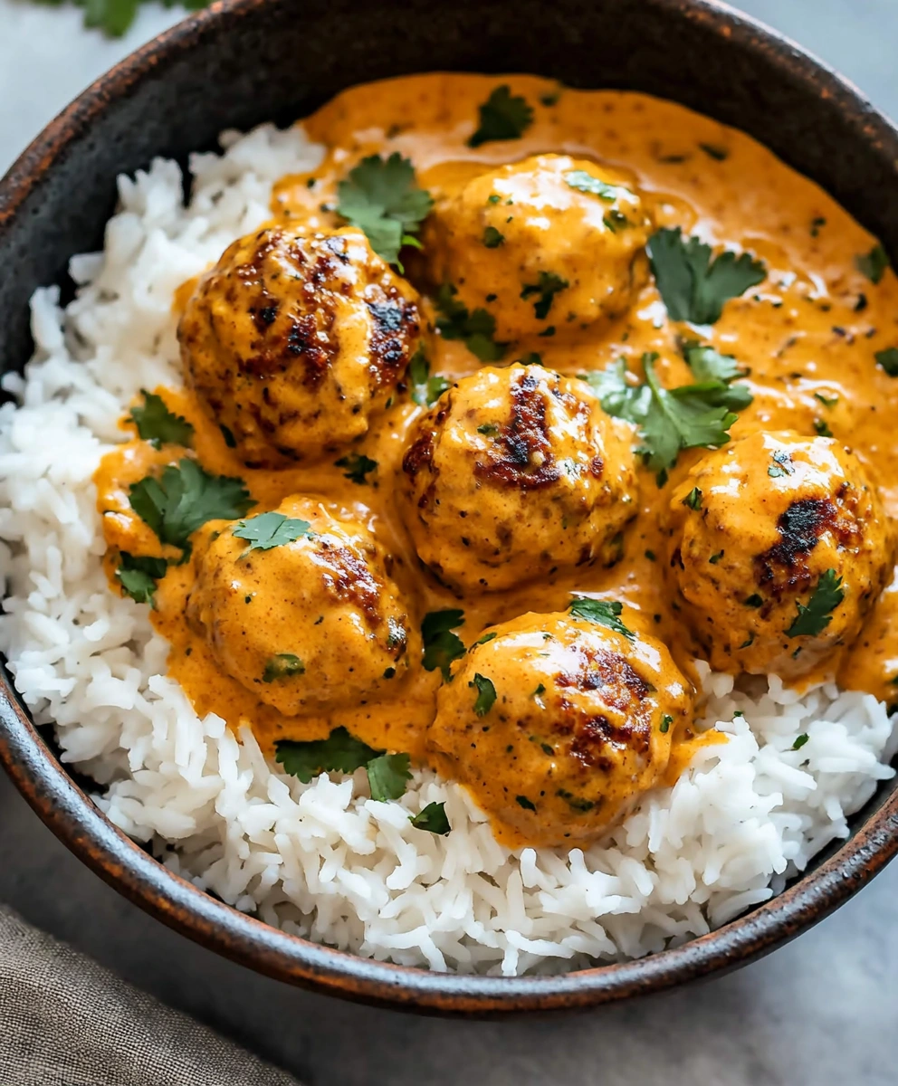 Coconut Curry Chicken Meatballs
