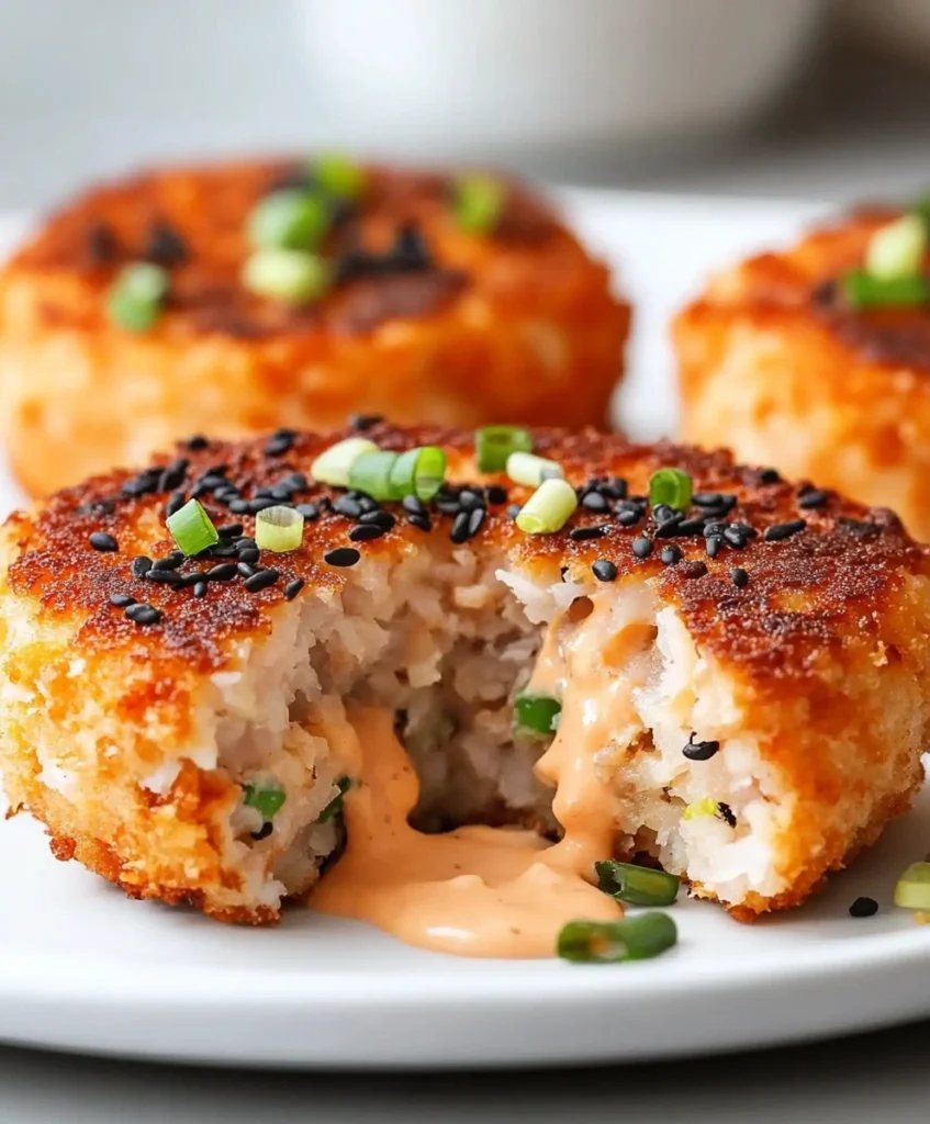 Asian-Style Tuna Cakes with Spicy Mayo
