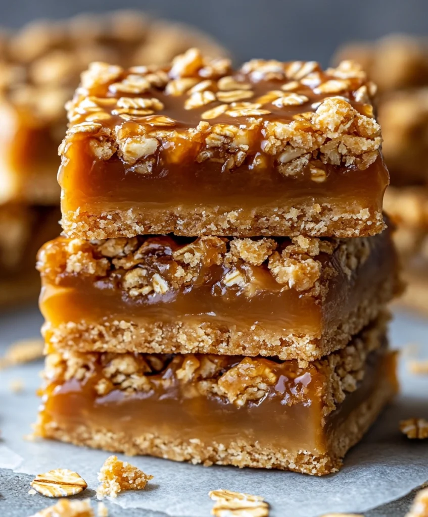 Oatmeal Caramel Bars