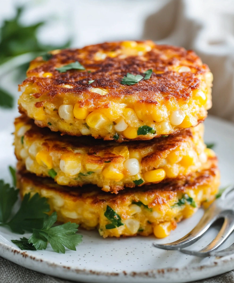 Cheesy Corn Fritters