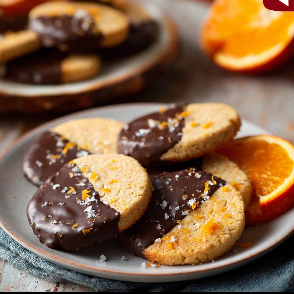 Dark Chocolate Orange Slice & Bake Cookies