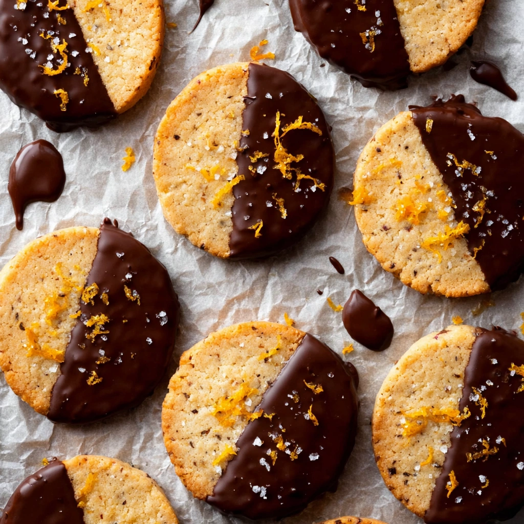 Dark Chocolate Orange Slice & Bake Cookies