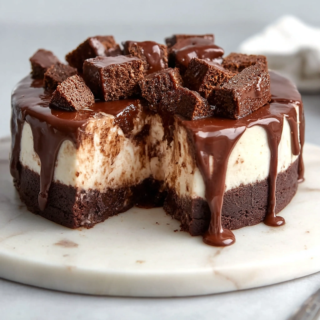 Frozen Brownie Ice Cream Cake