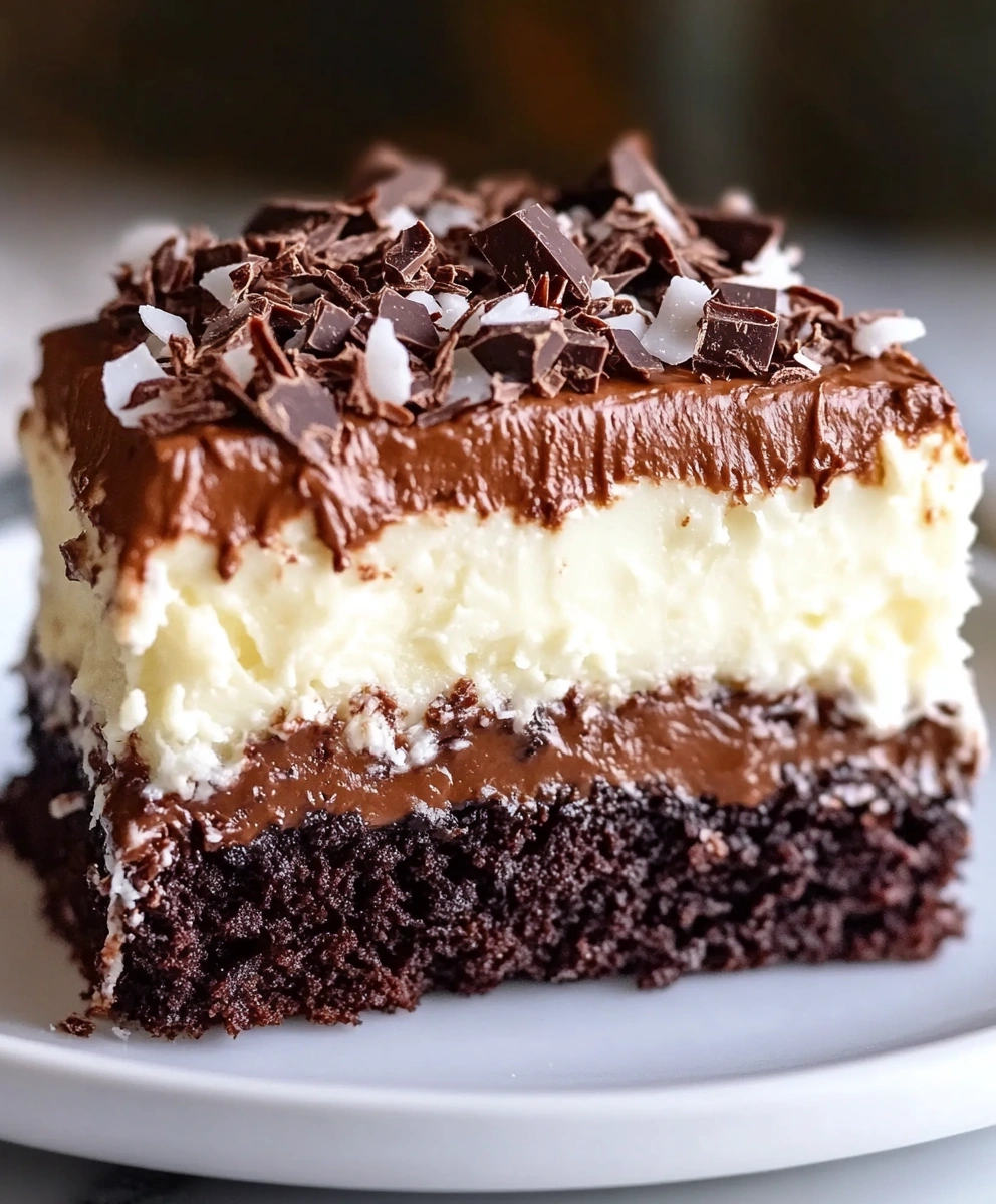 Mounds Poke Cake