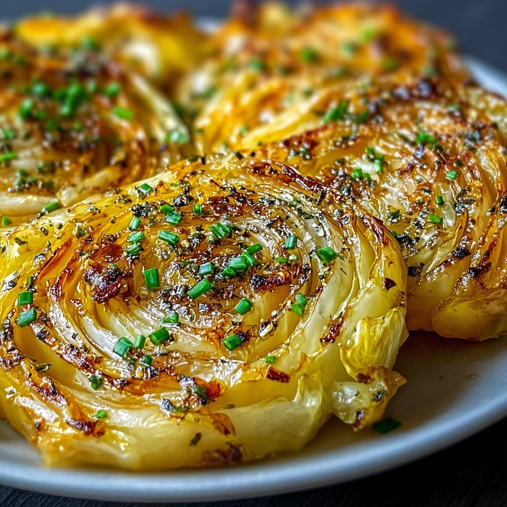 Oven Roasted Garlic Cabbage Steaks