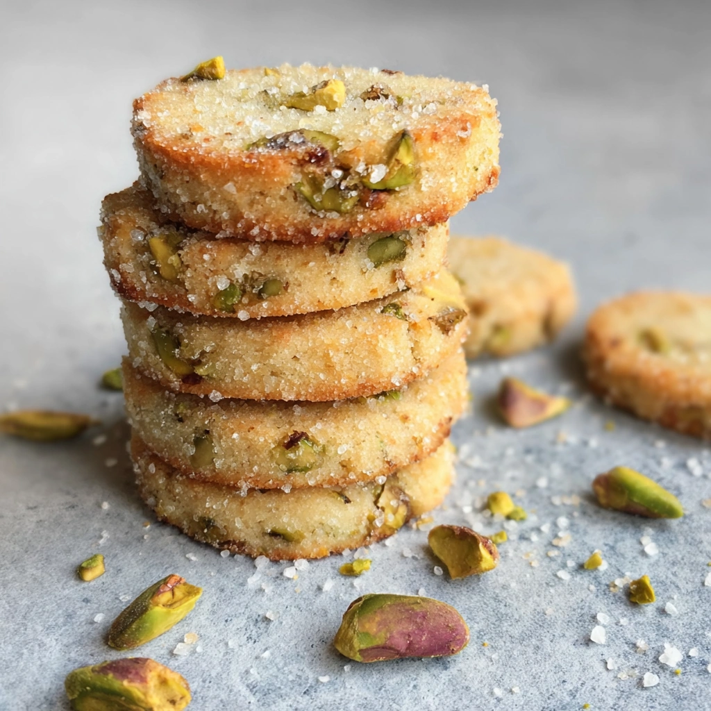 Pistachio Shortbread Cookies