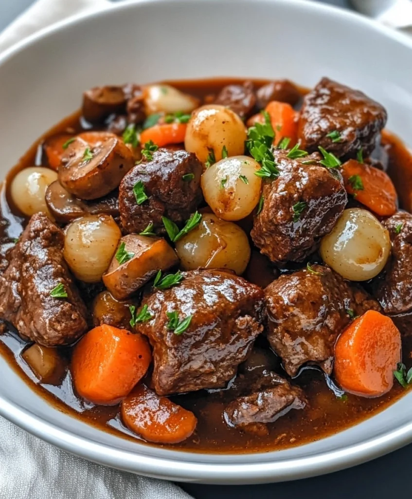 Slow Cooker Beef Bourguignon