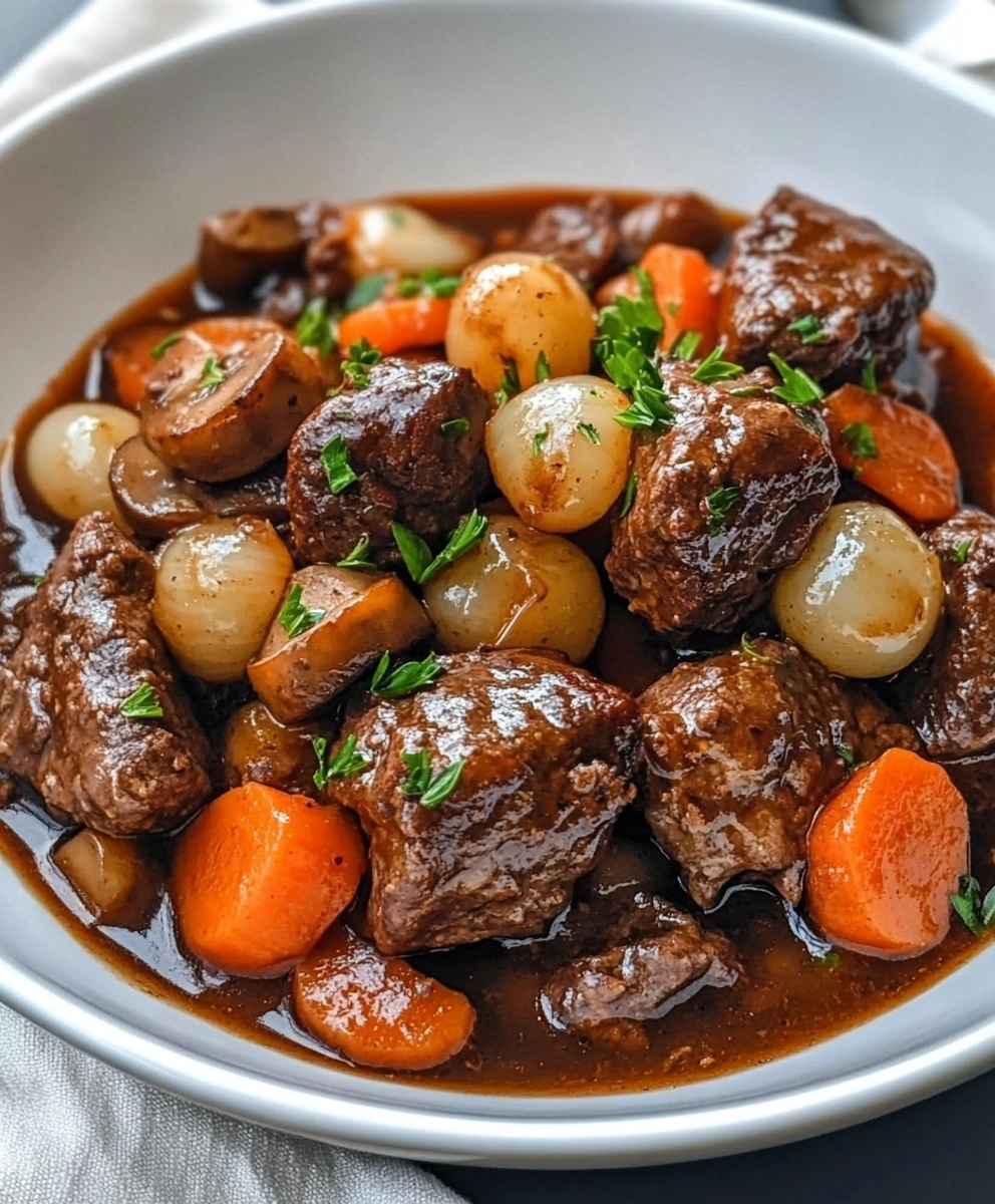 Slow Cooker Beef Bourguignon
