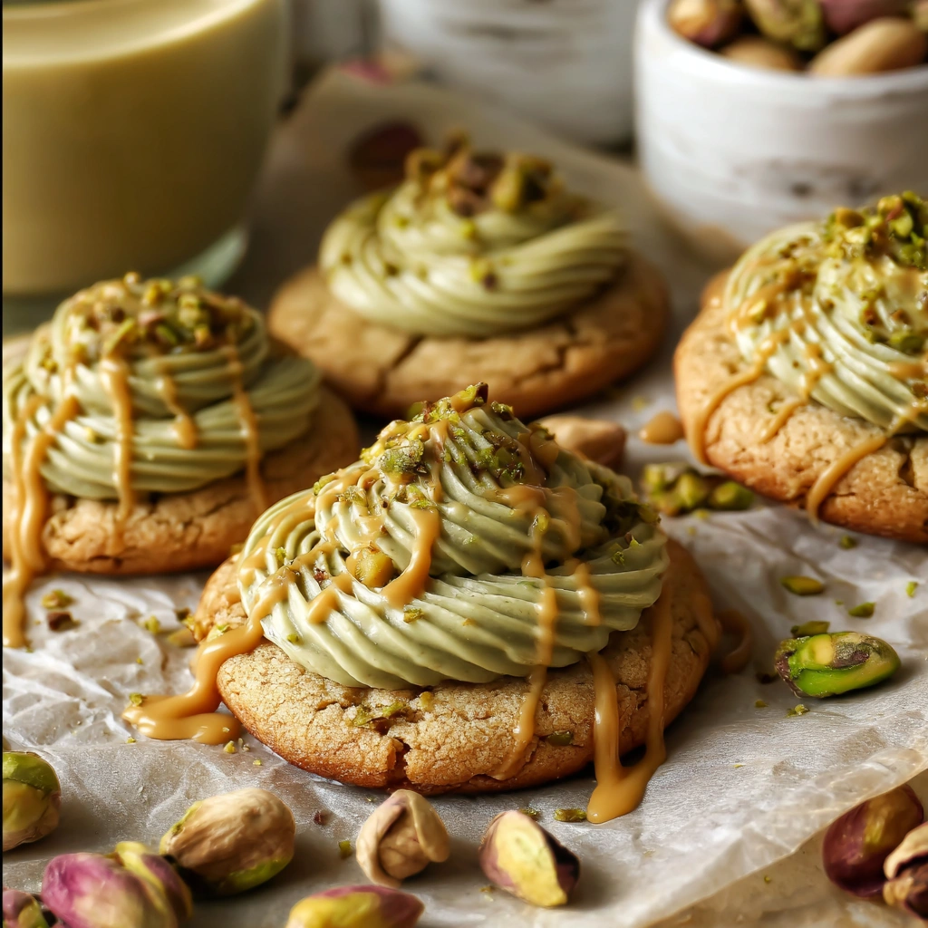 Vegan Pistachio Cream Cookies
